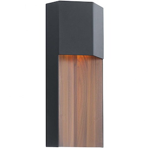 Dusk - 8W 1 LED Outdoor Wall Mount In Contemporary Style-14 Inches Tall and 3.5 Inches Wide - 1224746