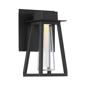 Avant Garde-9W 1 LED Outdoor Wall Mount in Mid-Century Modern Style-5.25 Inches Wide by 9 Inches High