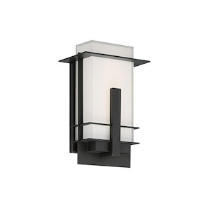 Kyoto-10W 1 LED Outdoor Wall Mount in Modern Style-4 Inches Wide by 10 Inches High - 1334147