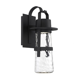 Balthus-15W 1 LED Outdoor Wall Mount in Mid-Century Modern Style-10.75 Inches Wide by 21 Inches High