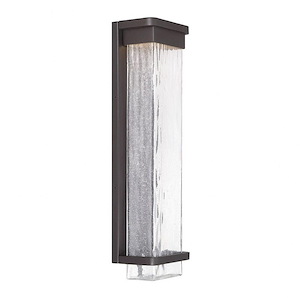 Vitrine-16W 1 LED Outdoor Wall Mount in Modern Style-4 Inches Wide by 21 Inches High