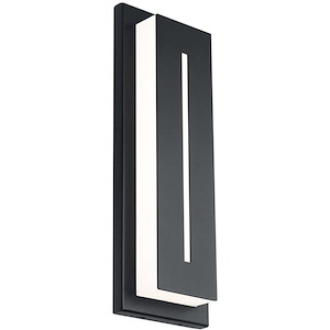 Midnight - 17W 1 LED Outdoor Wall Mount In Contemporary Style-16 Inches Tall and 2.25 Inches Wide - 1107091
