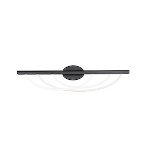 Swoop - 20W 3 LED Bath Vanity-8.8 Inches Tall and 3.5 Inches Wide