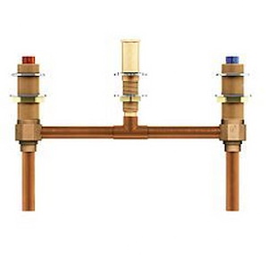 M-Pact - Two Handle Roman Tub Valve 10 Inch Center 1/2 Inch Cc Connection - 11.75 Inches W x 2.75 Inches H - 1322305
