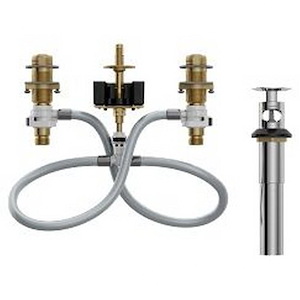 M-Pact - Includes Bulk Pack Widespread Valve 8 Inch - 16 Inch Center 1/2 Inch Ips Connection - 8.27 Inches W x 2.76 Inches H