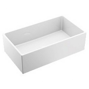 Host - 33 Inch X 19 Inch X 10 Inch Fireclay Fireclay Single Bowl Sink - 19.0 Inches W x 10.0 Inches H