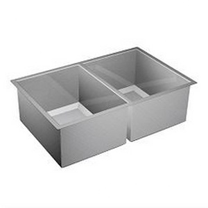 Prep - 31 Inch X 20 Inch Steel 16 Gauge Double Bowl Sink - 23.0 Inches W x 13.4 Inches H - 1323156