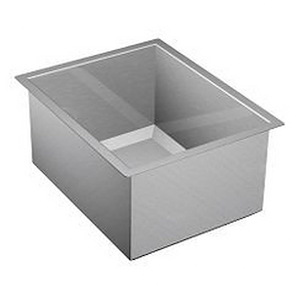 Prep - 16 Inch X 20 Inch Steel 16 Gauge Single Bowl Sink - 19.4 Inches W x 13.9 Inches H