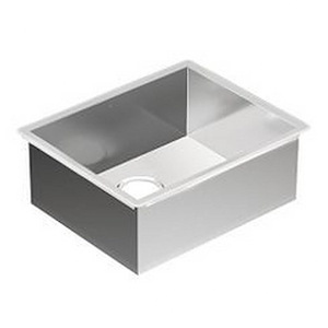 Prep - 22 Inch X 18 Inch Steel 18 Gauge Single Bowl Sink - 21.0 Inches W x 11.7 Inches H