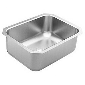 1800 Series - 23.5 X 18.25 Stainless Steel 18 Gauge Single Bowl Sink - 23.8 Inches W x 10.3 Inches H - 1323235