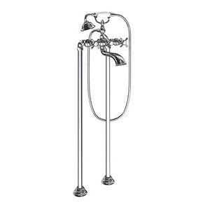 Weymouth - Two-Handle Tub Filler Includes Hand Shower - Multiple Finishes