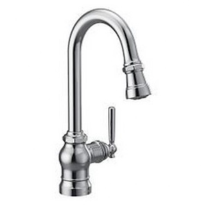 Paterson - One-Handle Pulldown Single Mount Bar Faucet - Multiple Finishes