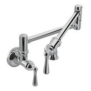 Traditional Pot Filler - Two-Handle Kitchen Faucet - Multiple Finishes