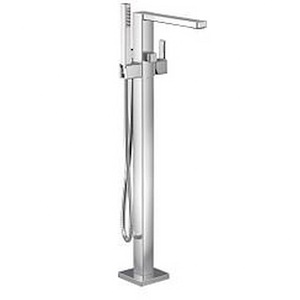 90 Degree - One-Handle Tub Filler Includes Hand Shower - Multiple Finishes - 1323558