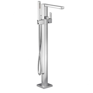 90 Degree - One-Handle Tub Filler Includes Hand Shower - Multiple Finishes