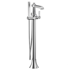 Flara - One-Handle Tub Filler Includes Hand Shower - Multiple Finishes