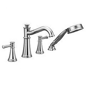 Belfield - Two-Handle Roman Tub Faucet Includes Hand Shower - Multiple Finishes