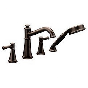 Belfield - Two-Handle Roman Tub Faucet Includes Hand Shower - 11.1 Inches W x 3.78 Inches H - 1323839