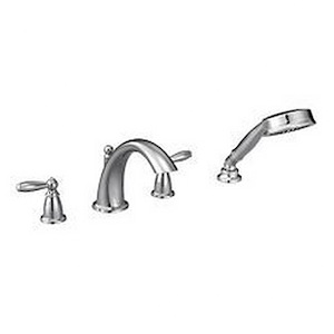 Brantford - Two-Handle Roman Tub Faucet Includes Hand Shower - Multiple Finishes - 1323846