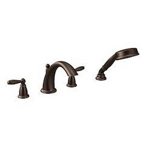 Brantford - Two-Handle Roman Tub Faucet Includes Hand Shower - 11.1 Inches W x 3.6 Inches H - 1323847