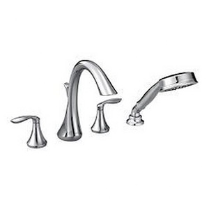 Eva - Two-Handle Roman Tub Faucet Includes Hand Shower - Multiple Finishes - 1323862
