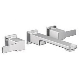 90 Degree - Two-Handle Wall Mount Bathroom Faucet - Multiple Finishes