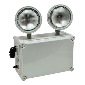 2 Light Wet Location Emergency Light with Remote Capability