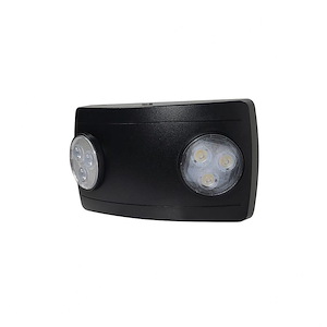 3.6W 2 LED Compact Dual Head Emergency Light-4.25 Inches Tall and 7.63 Inches Wide