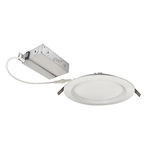 E-Series Flin - 13.5W LED 277V 6 Inches Round Downlight-1.25 Inches Tall and 7 Inches Wide