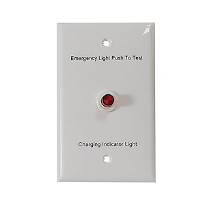 Emergency Replacement Face Plate and Test Switch for NEPK-07LEDUNV-0.5 Inches Tall and 3.75 Inches Wide