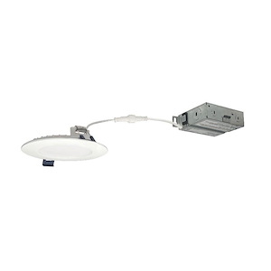 4 Inches Flat Non-Metallic Can-less Downlight-0.38 Inches Tall and 5 Inches Wide