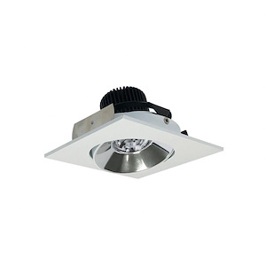 Iolite - 12W LED 4 Inches Square Adjustable Cone Reflector with 10&#194;&#176; Optic-4.88 Inches Wide