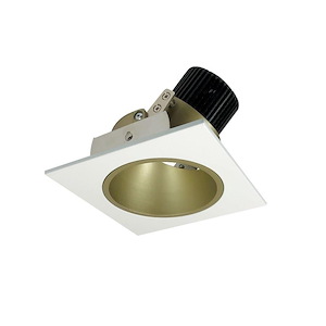Iolite - 12W LED 4 Inches Square Deep Adjustable Reflector with with Round Aperture and 10&#194;&#176; OpticSource-4.88 Inches Wide