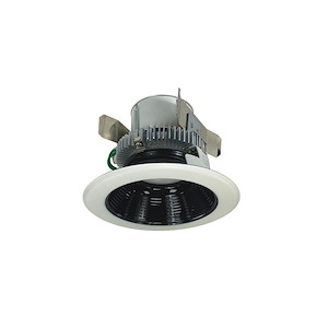 Cobalt Click - 10W LED 4 Inches Retrofit Round Baffle with 0-10V/Triac/ELV-3.75 Inches Tall and 5.25 Inches Wide - 1331386