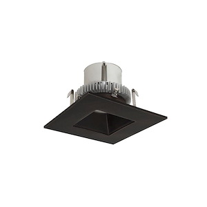 Cobalt Click - 12W LED 4 Inches Retrofit Square Regress Reflector with 0-10V/Triac/ELV-3.75 Inches Tall and 5.25 Inches Wide