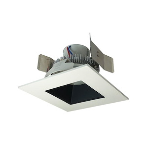 Cobalt Click - 12W LED 5 Inches Retrofit Square Regress Reflector with 0-10V/Triac/ELV-4.25 Inches Tall and 6.25 Inches Wide