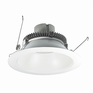 Cobalt Click - 12W LED 6 Inches Retrofit Round Reflector with 0-10V/Triac/ELV and Pre-Wired for Emergency-4.25 Inches Tall and 7.5 Inches Wide - 1331341