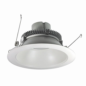 Cobalt Click - 10W LED 6 Inches Retrofit Round Reflector with Pre-Wired for Emergency-4.25 Inches Tall and 7.5 Inches Wide