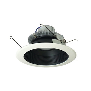 Cobalt Click - 12W LED 6 Inches Retrofit Round Baffle with 0-10V/Triac/ELV-4.25 Inches Tall and 7.5 Inches Wide - 1331343