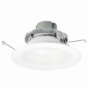Cobalt Click - 10W LED 6 Inches Retrofit Round Baffle with Pre-Wired for Emergency-4.25 Inches Tall and 7.5 Inches Wide