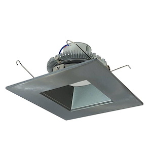 Cobalt Click - 12W LED 6 Inches Retrofit Square Regress Reflector with Pre-Wired for Emergency-4.25 Inches Tall and 7.38 Inches Wide - 1331459