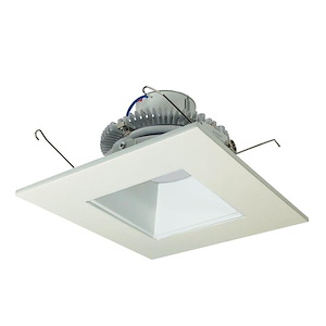 Cobalt Click - 10W LED 6 Inches Retrofit Square Regress Reflector-4.25 Inches Tall and 7.38 Inches Wide