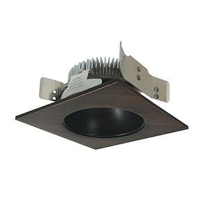 4 Inch 16W LED Cobalt Dedicated Shallow Square Reflector with Round Aperture