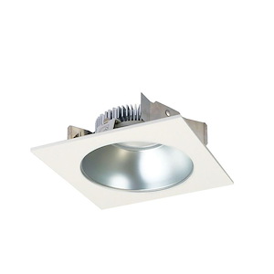 Cobalt - 16.5W LED 4 Inches High Lumen Shallow Square Reflector with Round Aperture-2.06 Inches Tall and 5.13 Inches Wide