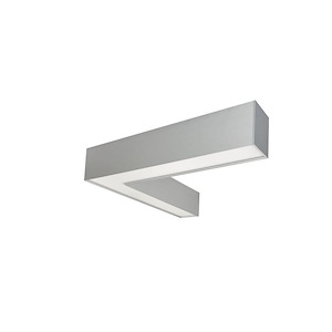 L-Line Series - 30W LED L Shaped Indirect/Direct Linear Undercabinet-3.13 Inches Tall and 16.63 Inches Wide