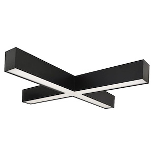 L-Line Series - 50W LED X Shaped Indirect/Direct Linear Undercabinet-3.13 Inches Tall and 30.63 Inches Length