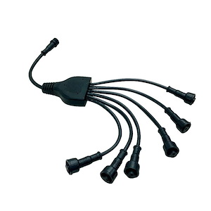 NM1 Series - 1 Input to 6 Output Splitter Cable- 6 Inches Length