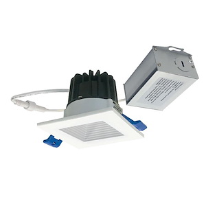 M2 Series - 8W LED Square Baffled Downlight-2.75 Inches Tall and 3.25 Inches Wide - 1268262