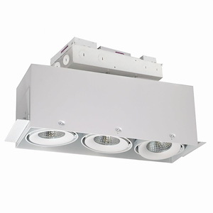 NMRTLI Series - 3 Light 3-Head Trimless MSG Housing-9.75 Inches Tall and 21 Inches Wide