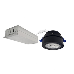 NMW Series - 14W LED 4 Inches M-Wave Can-less Adjustable Downlight-2.38 Inches Tall and 3.38 Inches Wide